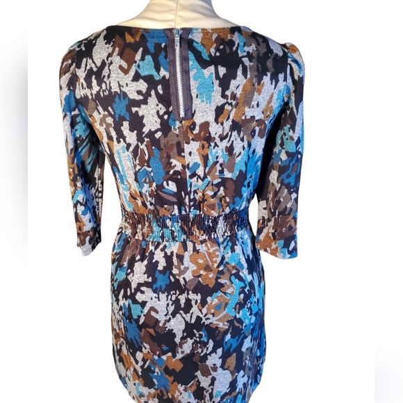 Forever 21 Multicolor 3/4 quarter Sleeved Calico Patterned Dress Size S - Picture 2 of 7